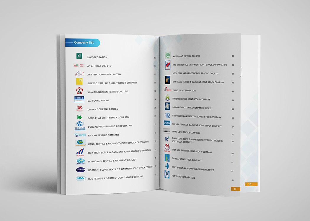 VCOSA - Thiết kế profile cho Hiệp hội Bông sợi Việt Nam VCOSA